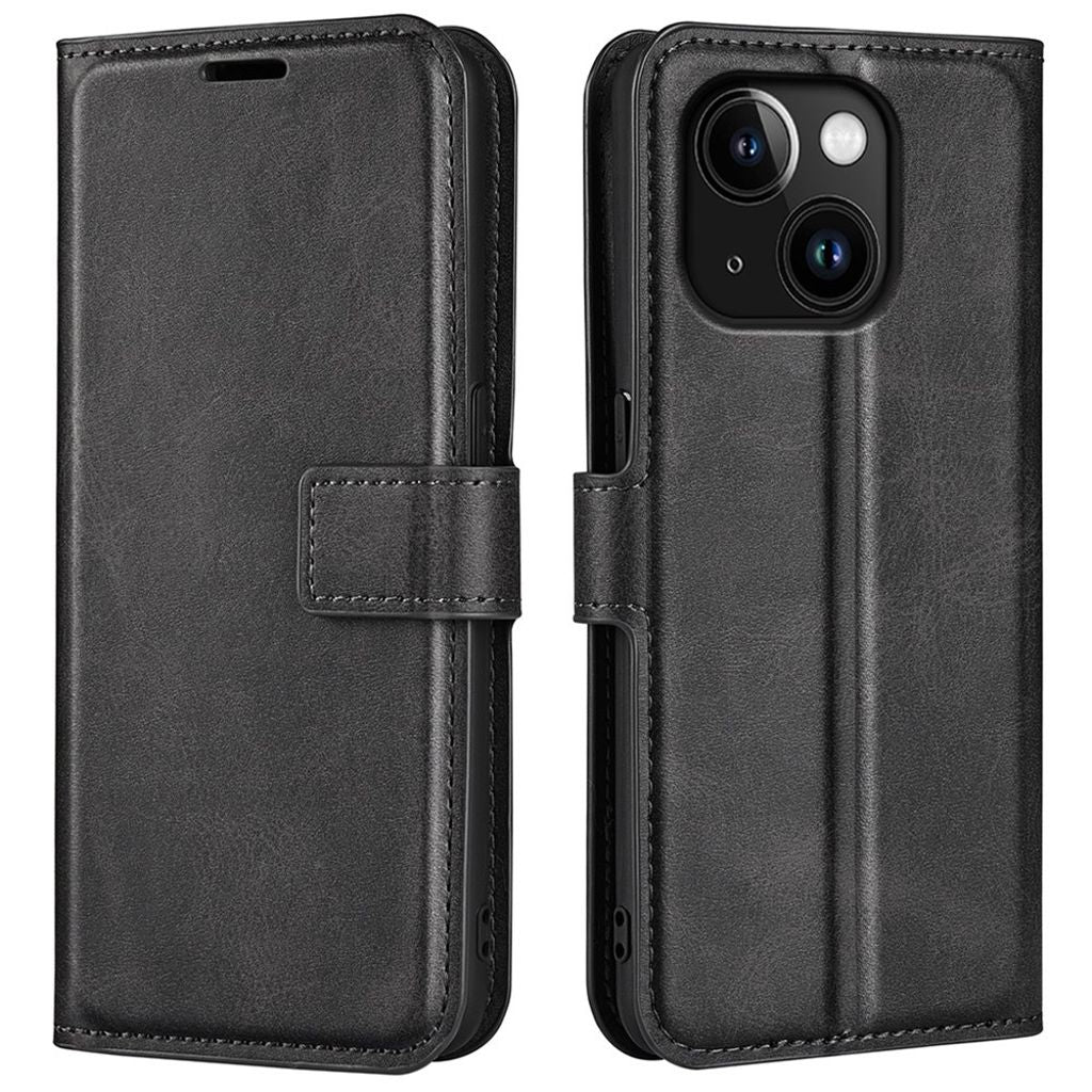 IPhone 15 cover with a magnetic closing - Black