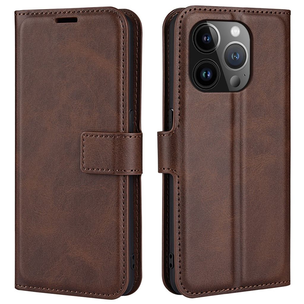 PU-Leather iPhone 15 Pro cover - Brown