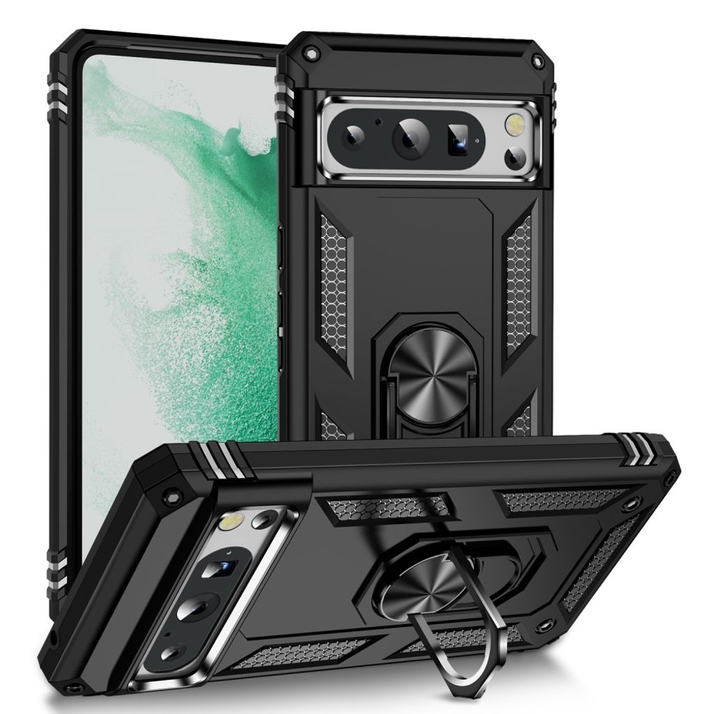 Google Pixel 8 Pro skal with a ring - svart