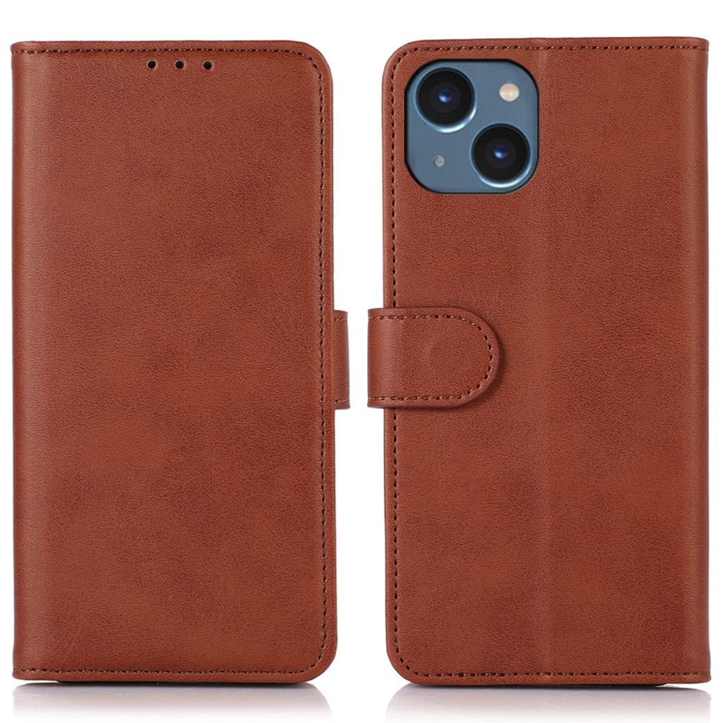 IPhone 15 Plus fodral med a magnetic lock - brun