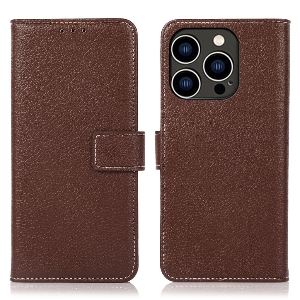 Foldable iPhone 15 Pro cover - Brown