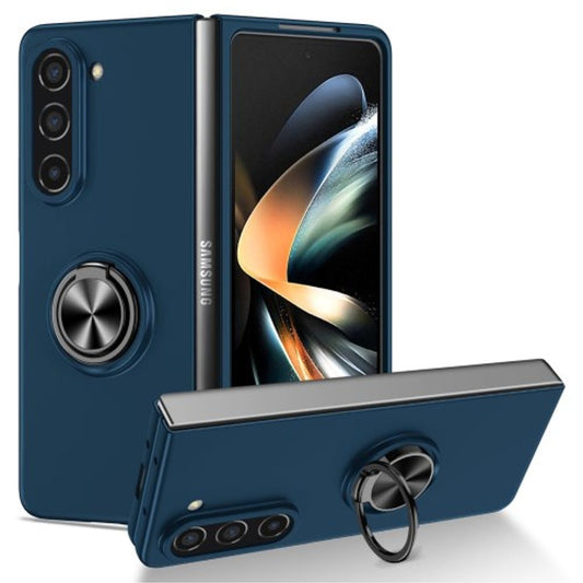 Samsung Galaxy Z Fold5 5G case with a ring - Dark blue