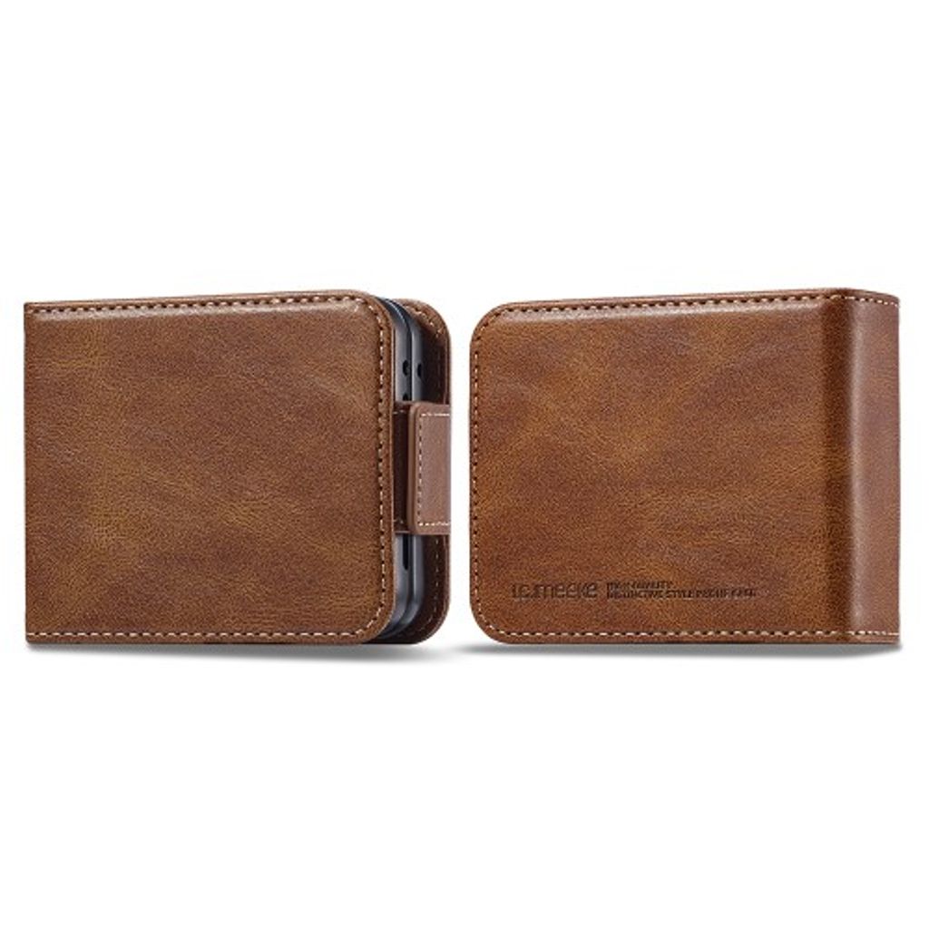 LC.IMEEKE Samsung Galaxy Z Flip5 5G fodral – brun