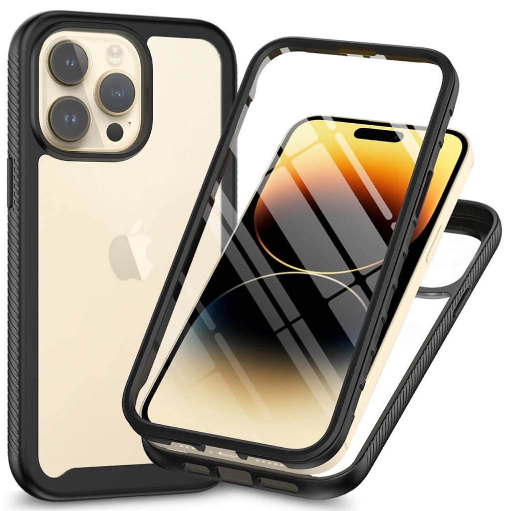 3-in-1 iPhone 15 Pro skal – svart