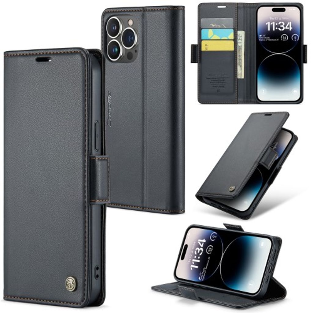 CASEME 023 Series iPhone 15 Pro fodral - svart