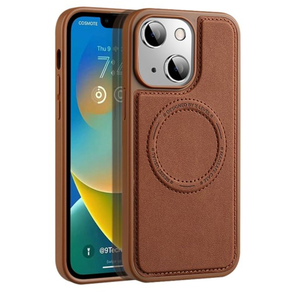 X-LEVEL iPhone 15 Plus phone case - Brown