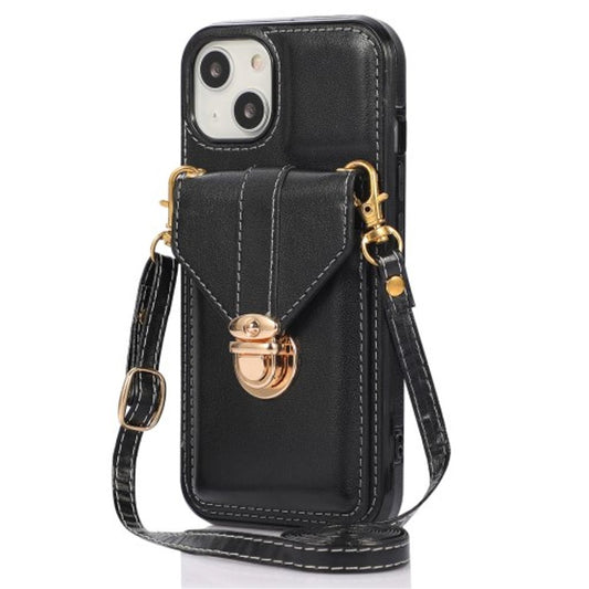 iPhone 15 case with a card slot - Black
