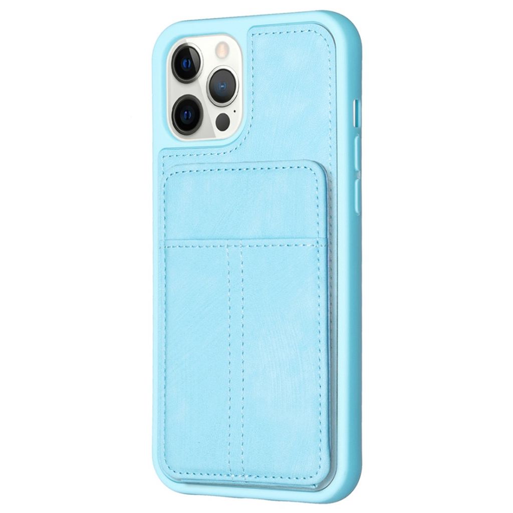 BF28 iPhone 15 Pro Max skal with Card Holder – blå