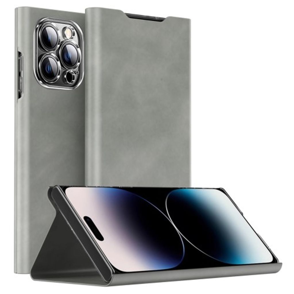 Protective iPhone 15 Plus cover - Gray