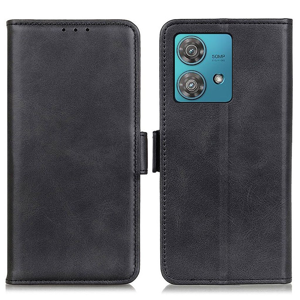 Motorola Edge 40 Neo 5G fodral in PU Leather – svart