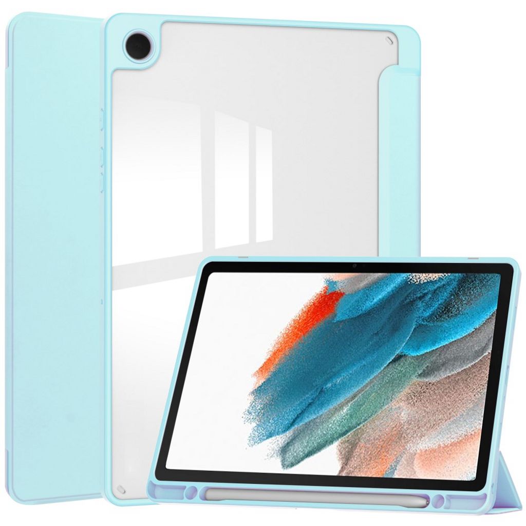 Samsung Galaxy Tab A9 Plus cover with a pen slot - Blue