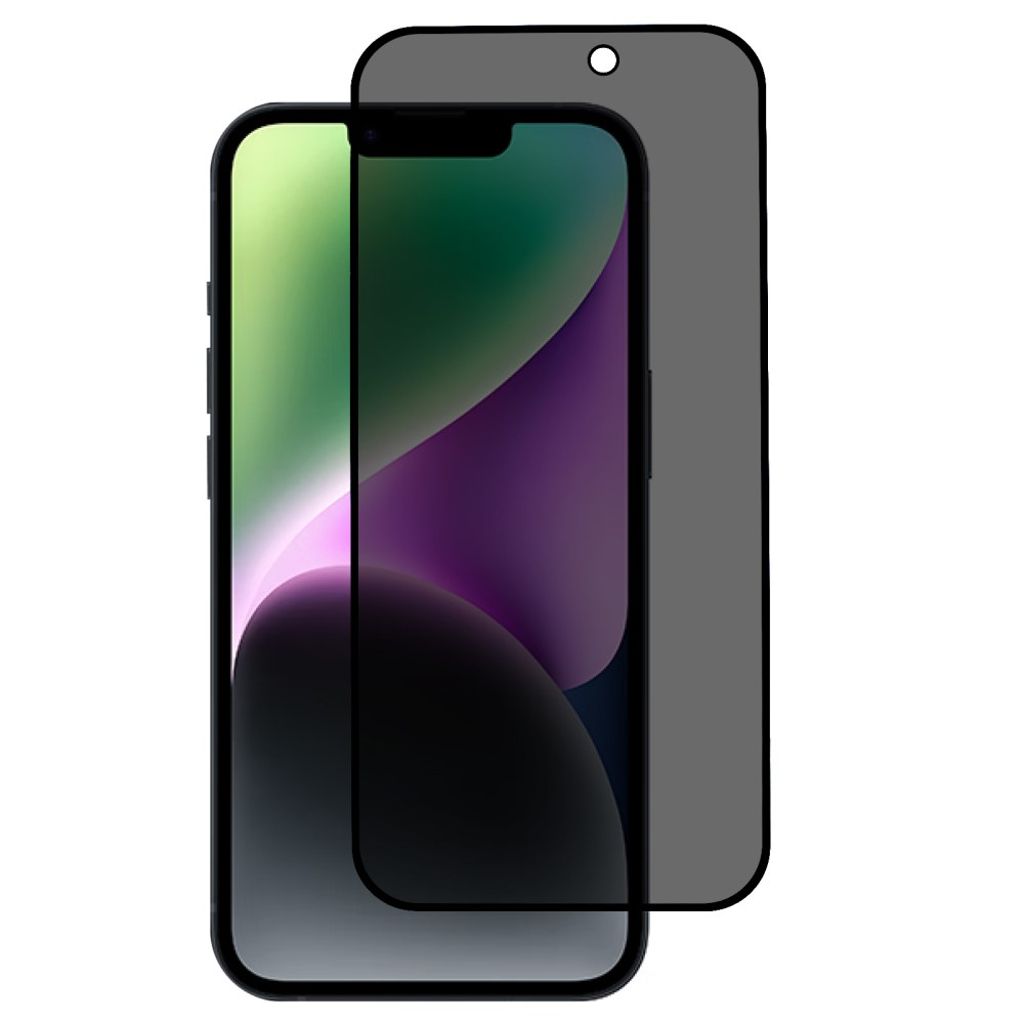 IPhone 15 Matte sekretess skärmskydd – svart