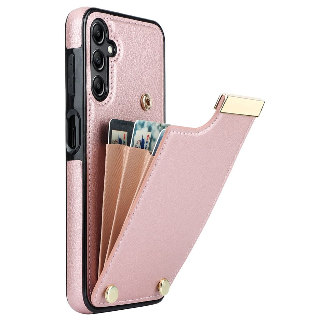Samsung Galaxy S26 Plus Case with Card Holder - Rose Gold