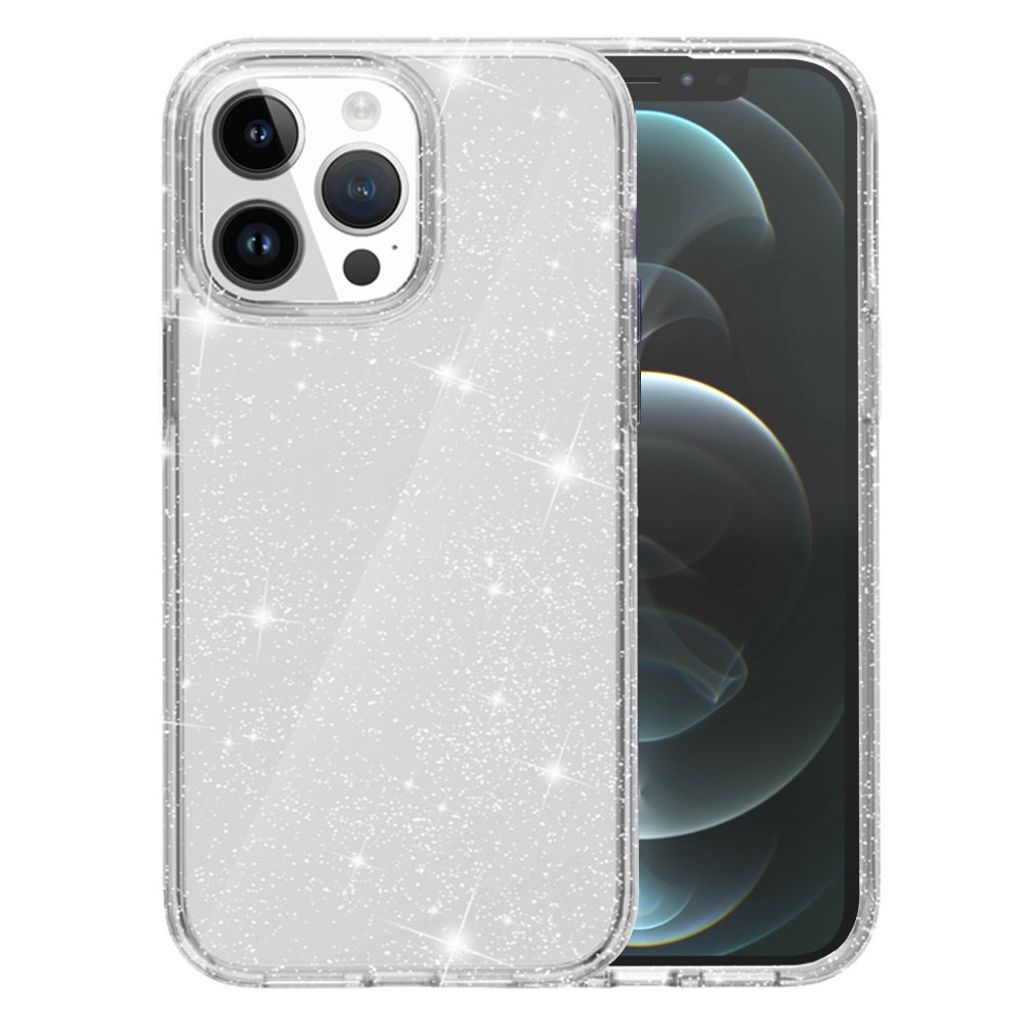 AMORUS iPhone 12 Pro Max skal Glitter - vit