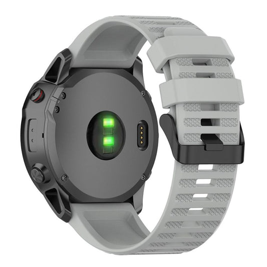 Garmin Forerunner 935/945/Fenix 6 Silicone Watch Band - Gray
