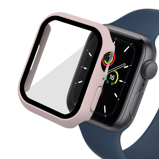 ENKAY 2-in-1 Cover + Screen Protector for Apple Watch 7 / 8 / 9 41mm - Pink