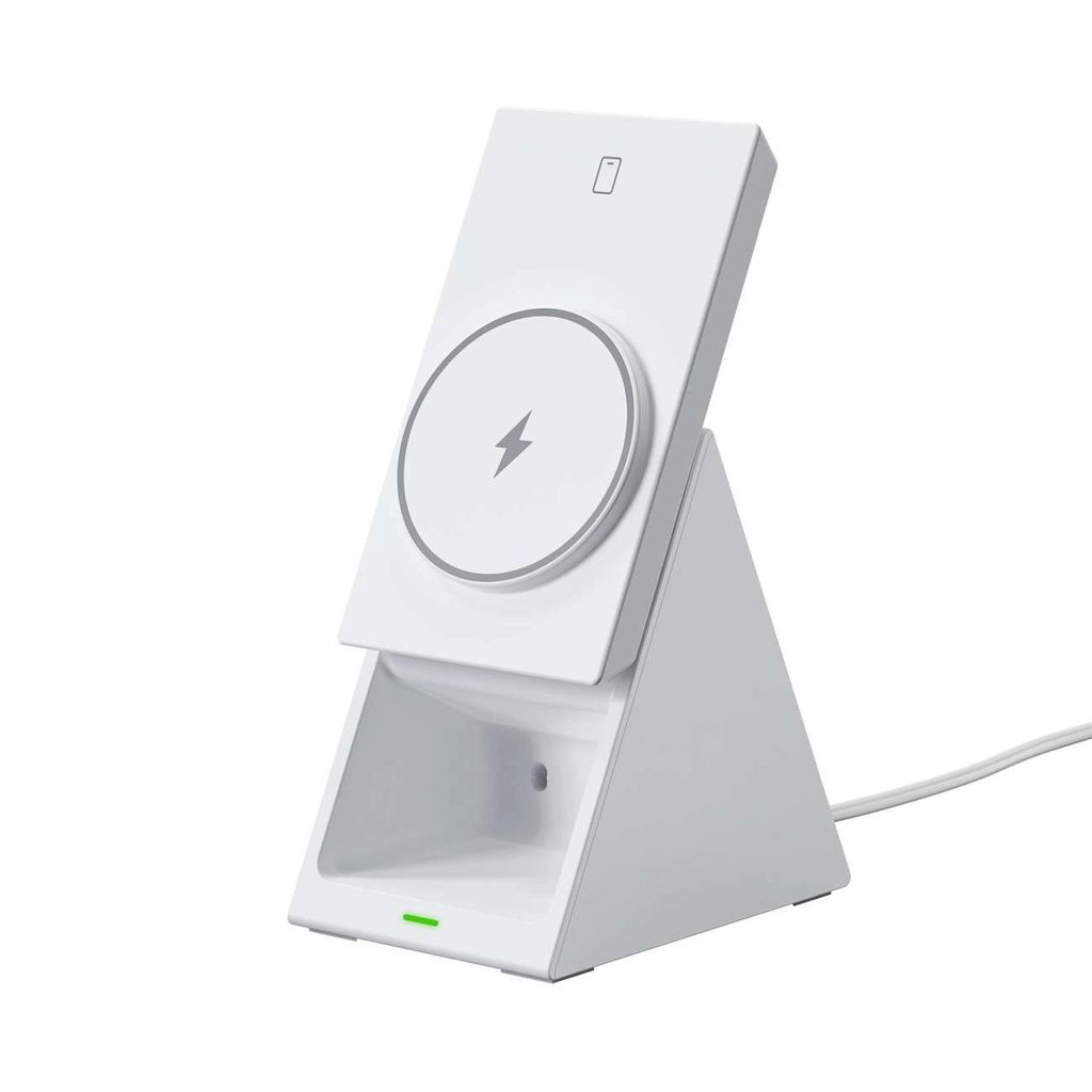 Choetech 3in1 Wireless laddstation, 15W - vit