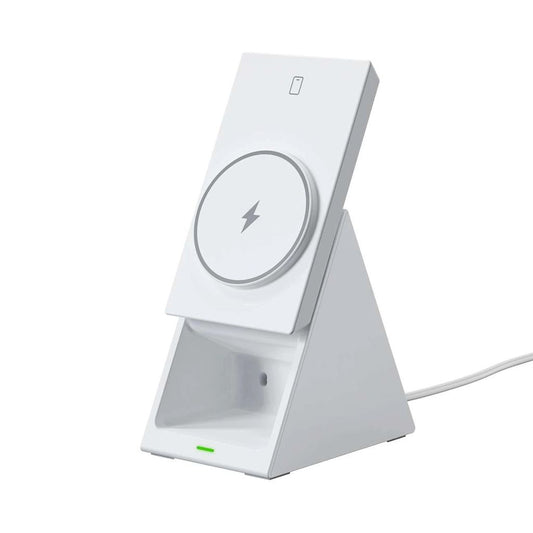 Choetech 3in1 Wireless laddstation, 15W - vit