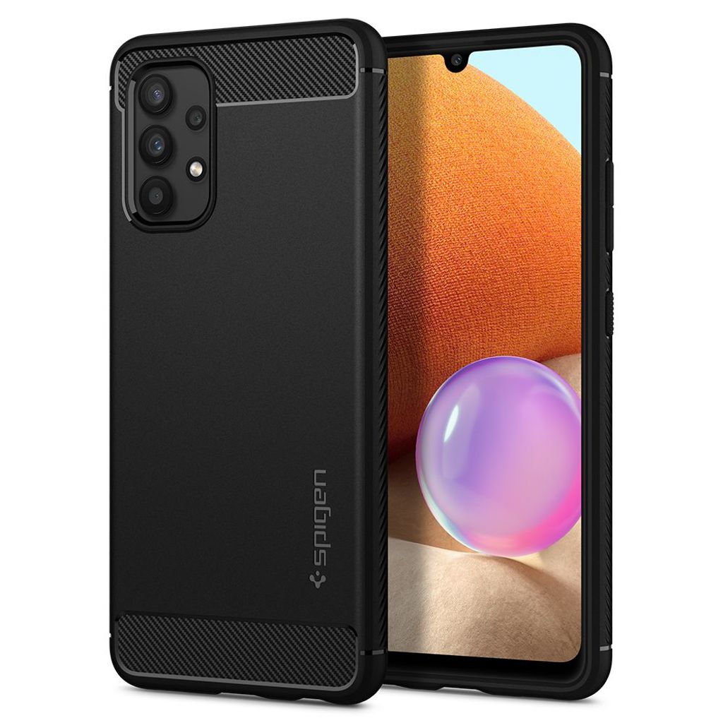 Spigen Rugged Armor skal till Samsung Galaxy A52/A52S – Matte svart
