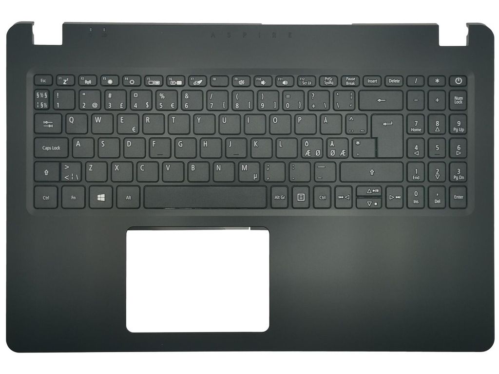 Acer Cover Övre with Keyboard Nordic - Black