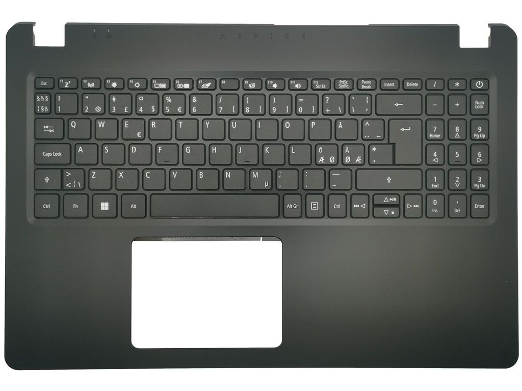 Acer Cover Övre with Keyboard Nordic - Black