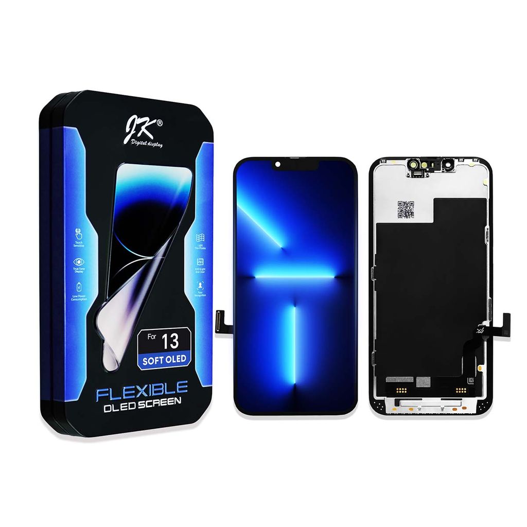 IPhone 13 Soft OLED skärm Assembly – JK Premium
