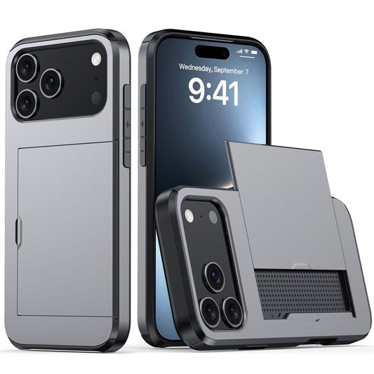 iPhone 17 Pro Max Case with card slot - Grey