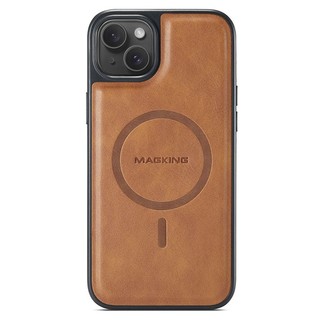MAGKING iPhone 14 MagSafe skal PU Leather – brun