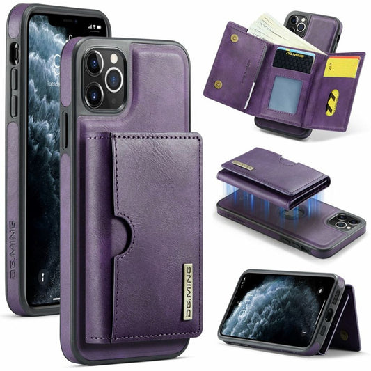 DG.MING iPhone 11 Pro Case with Wallet - Purple
