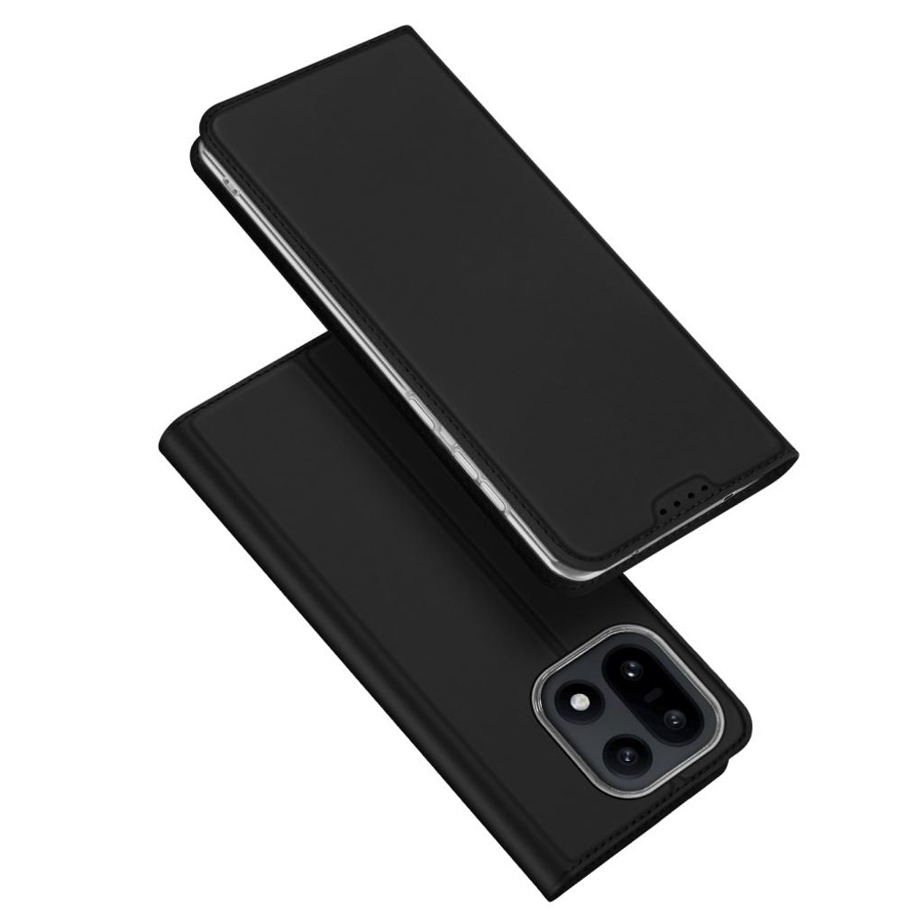 DUX DUCIS OnePlus 15 5G plånboksfodral Card Holder stativ – svart