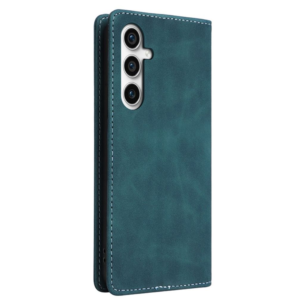 Samsung Galaxy S23 FE plånboksfodral with a stativ – grön