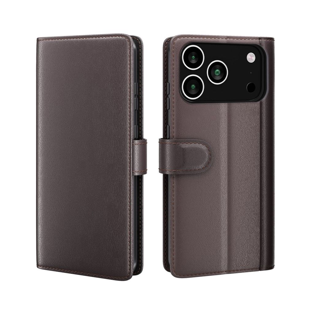 iPhone 17 Pro cover in leather - brown