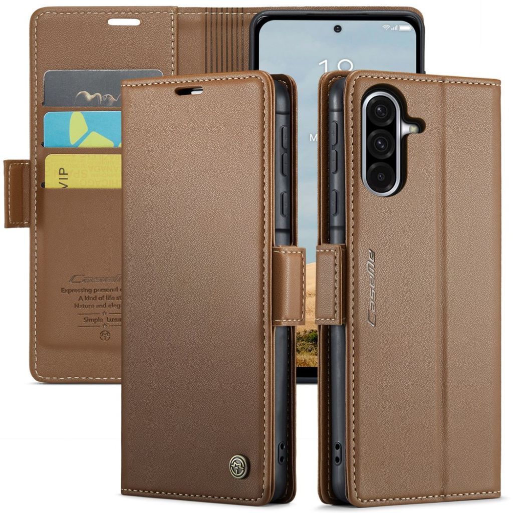 CASEME Samsung Galaxy A56 5G fodral with RFID Blocking – brun
