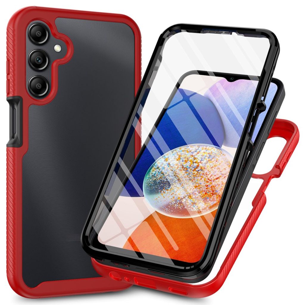Samsung Galaxy A16 skal with skärmskydd – röd