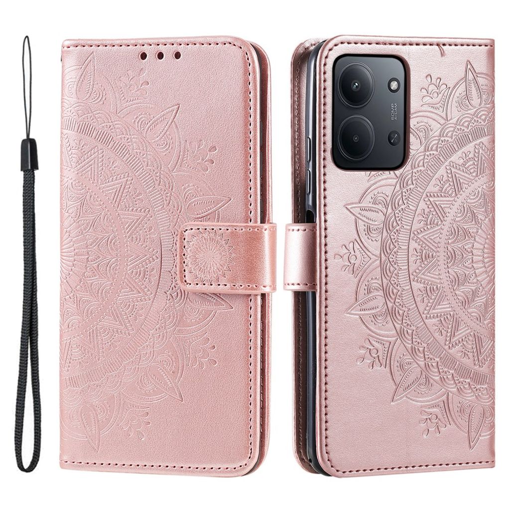 Xiaomi Redmi 15C 5G / 15C 4G fodral with kortfack - roséguld