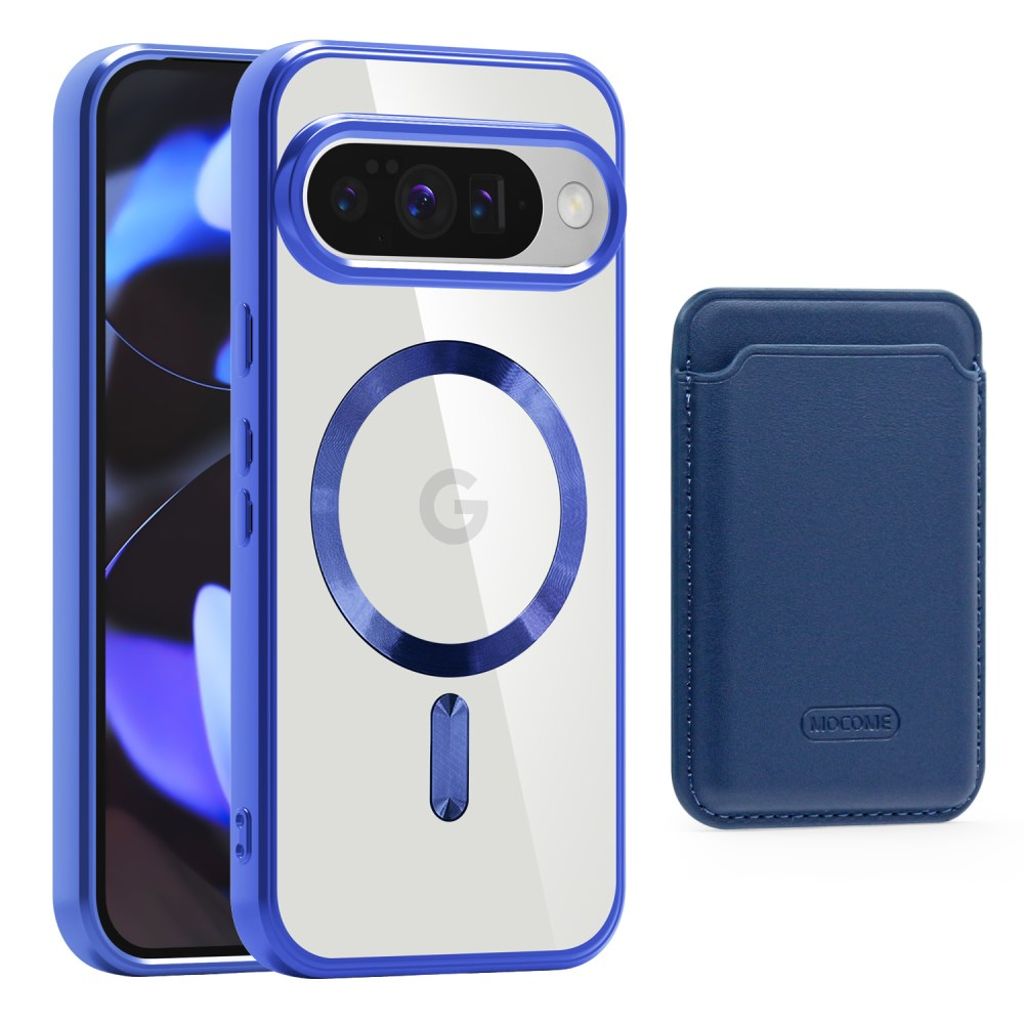 Google Pixel 10 / 10 Pro skal with Wallet – Dark blå