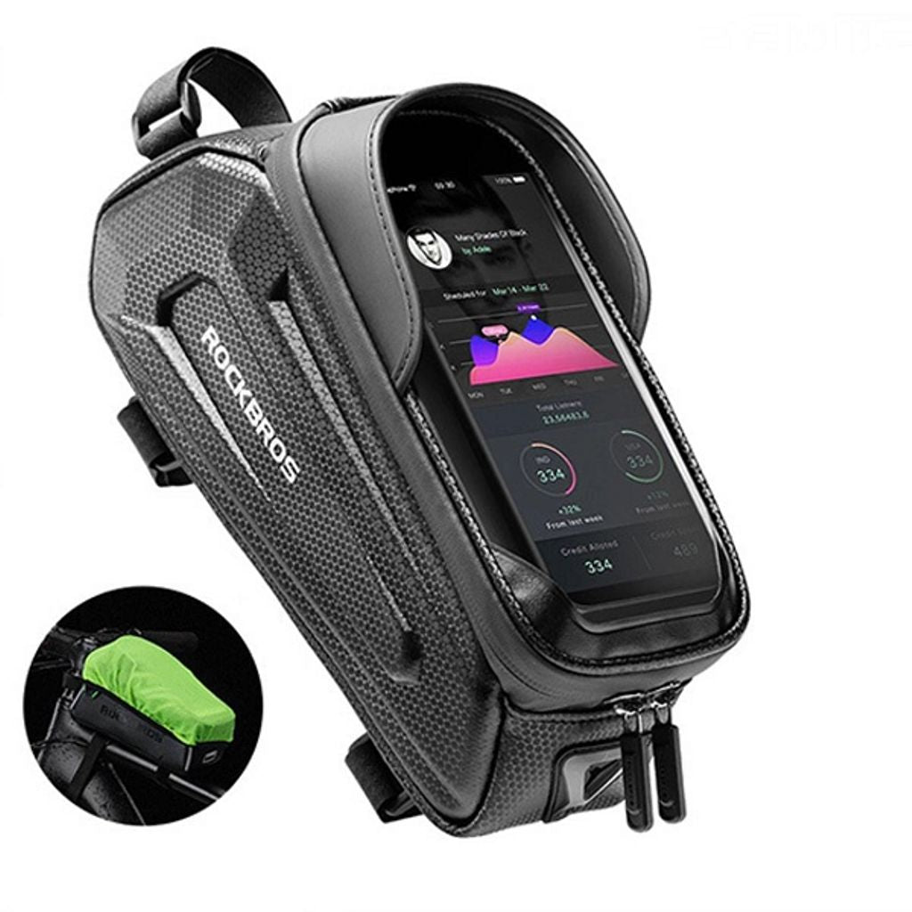 Rockbros B68 Bike bag with phone case, 1.5l - Black