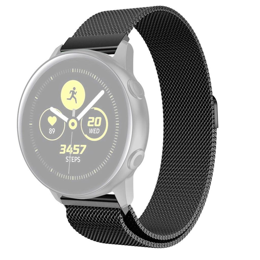 Garmin Vivomove HR/Vivoactive 3 Music etc. Milanese Watch Strap - Black