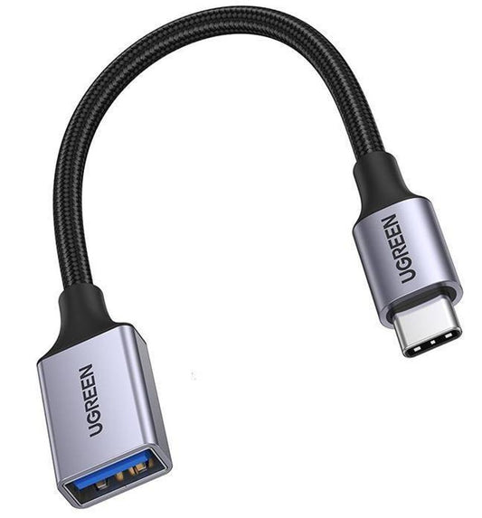 Ugreen OTG adapter cable USB-C male to USB-A female, 5Gb/s, 0.15m - Black