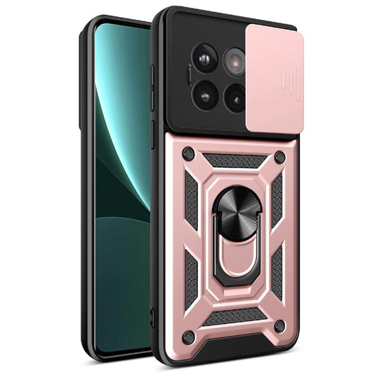 OnePlus 13R 5G skal with stativ – roséguld