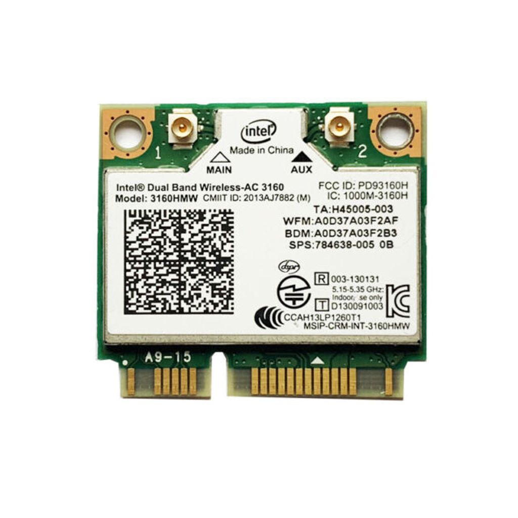 HP WLAN 802.11AC+BT4 1x1 HMC NMA