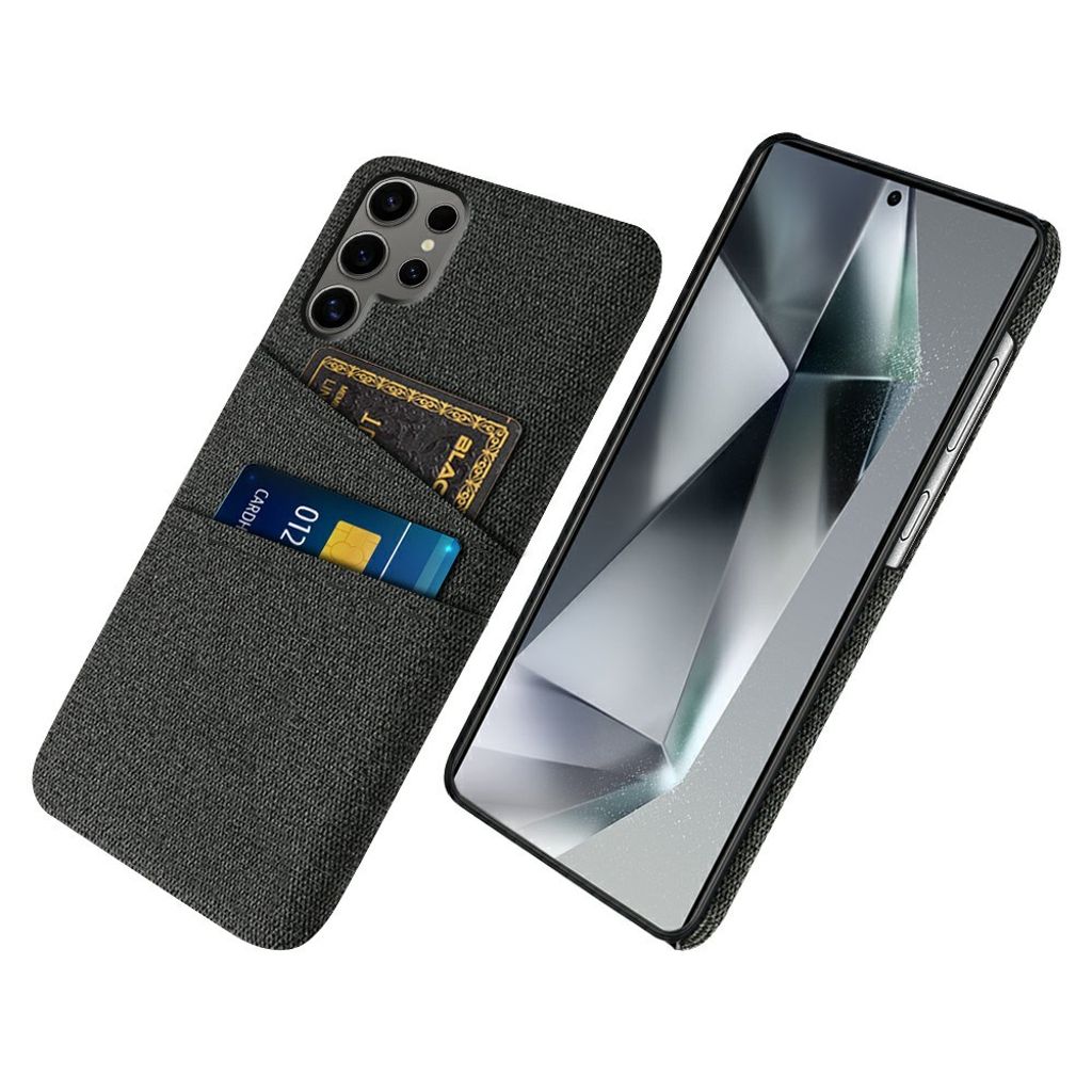 Samsung Galaxy S25 Ultra skal with kortfack – svart