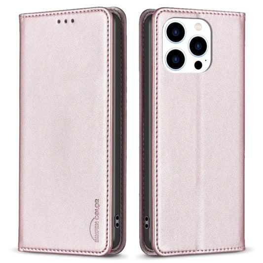 BINFEN COLOR iPhone 13 Pro Max plånboksfodral - Rose guld