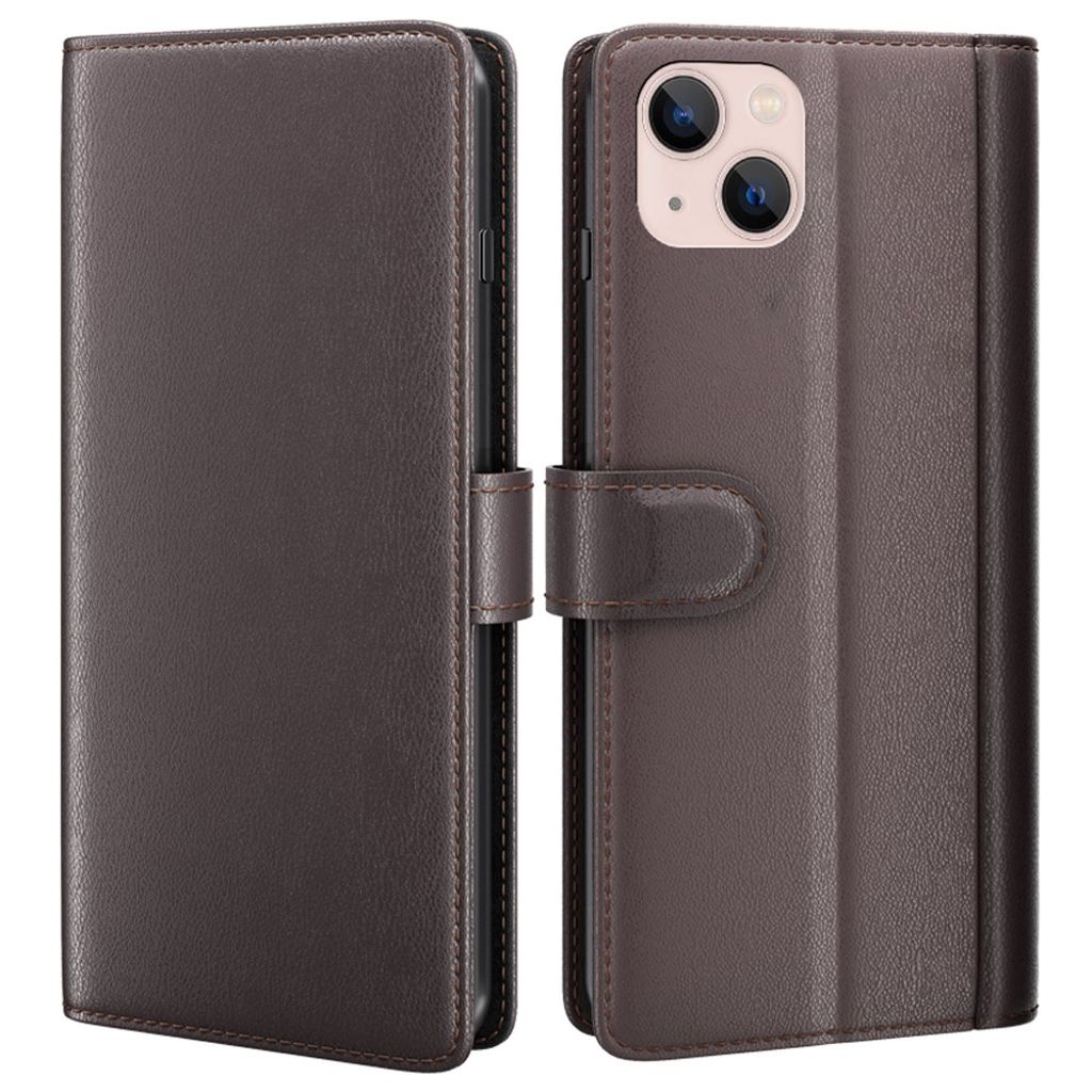 Apple iPhone 14 Wallet Cover - Brown