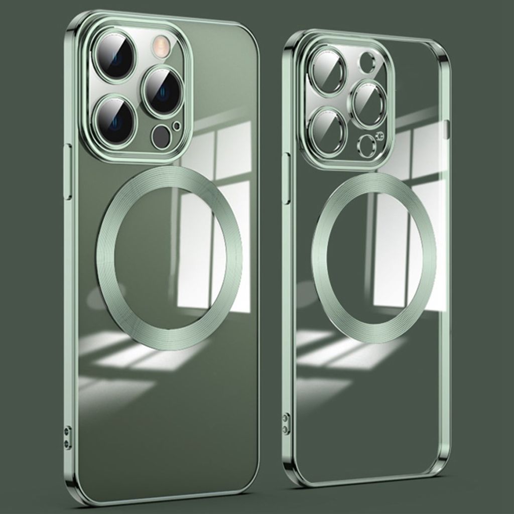 IPhone 14 Pro MagSafe skal with Lens Protector – grön