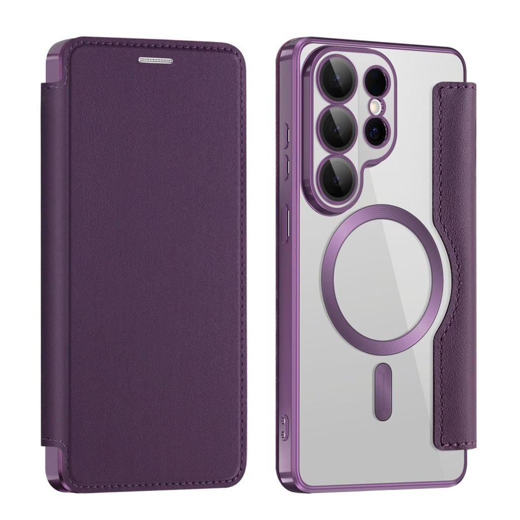 Samsung Galaxy S26 Ultra plånboksfodral Card Holder RFID Blocking – mörklila