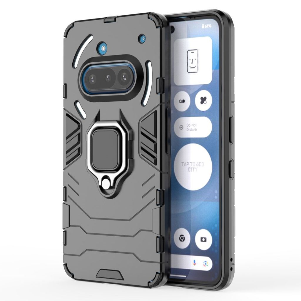 Nothing Phone (3a) skal with Ring holder – svart