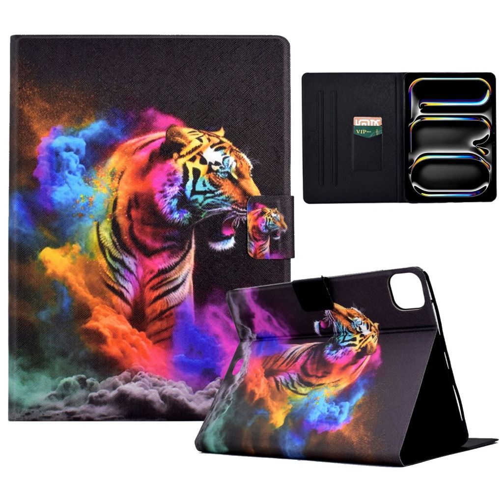 iPad Pro 11" 2024 Cover with print - Tiger