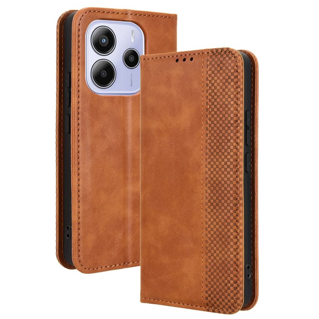 Xiaomi Redmi Note 14 4G plånboksfodral – brun