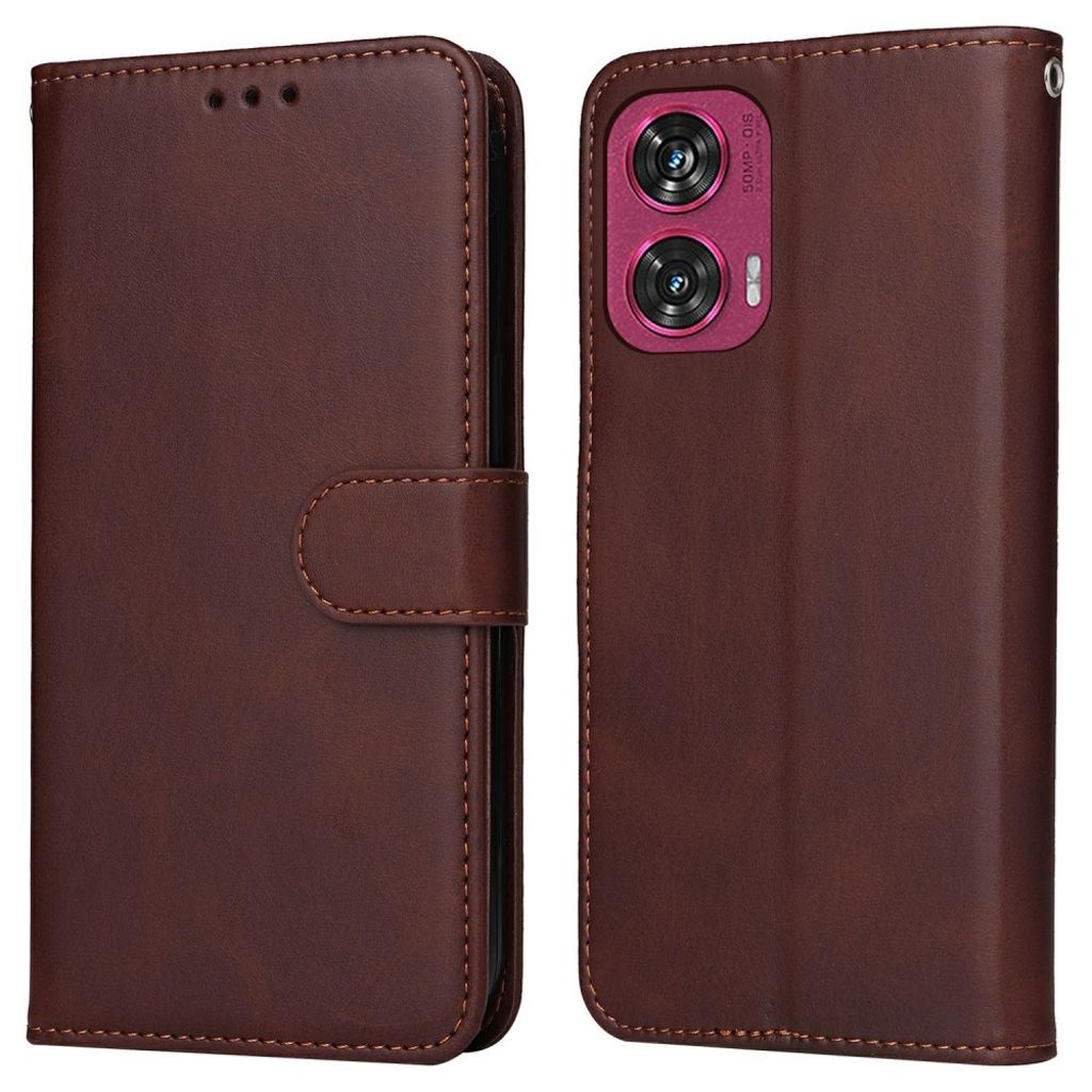 Motorola Edge 50 Fusion 5G / Motorola G96 5G plånboksfodral – brun